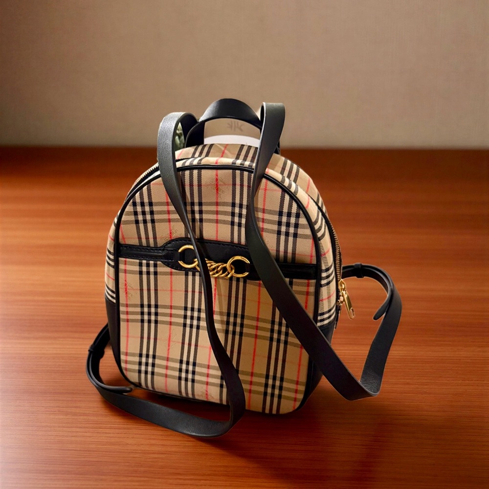 Burberry Excellent Condition Plaid Mini Backpack Crossbody Bag